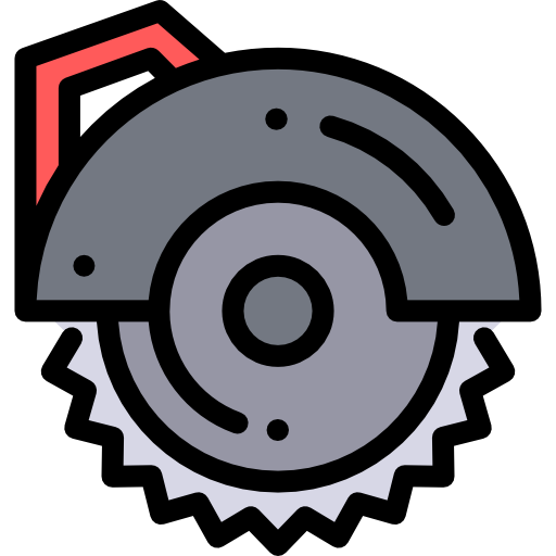 Circular saw Detailed Rounded Lineal color icon
