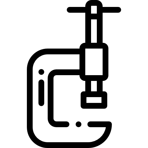 abrazadera Detailed Rounded Lineal icono