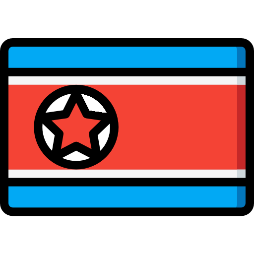 korea północna Basic Miscellany Lineal Color ikona