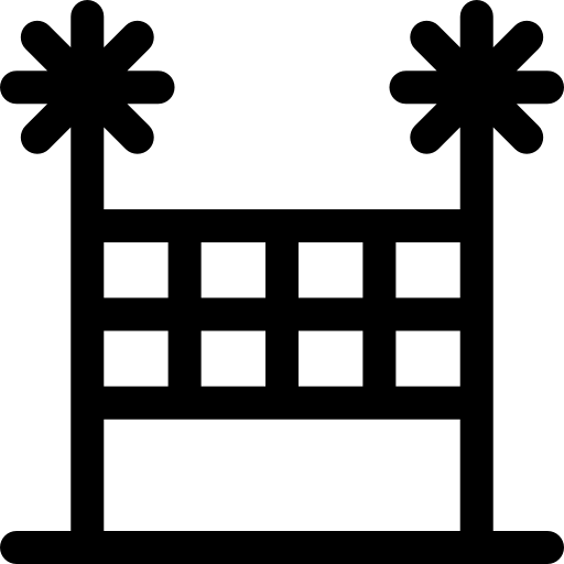 バレーボールネット Basic Rounded Lineal icon