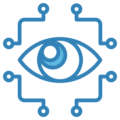 escáner de ojos Generic Blue icono