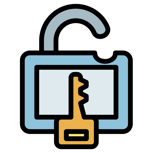 Padlock Generic Outline Color icon