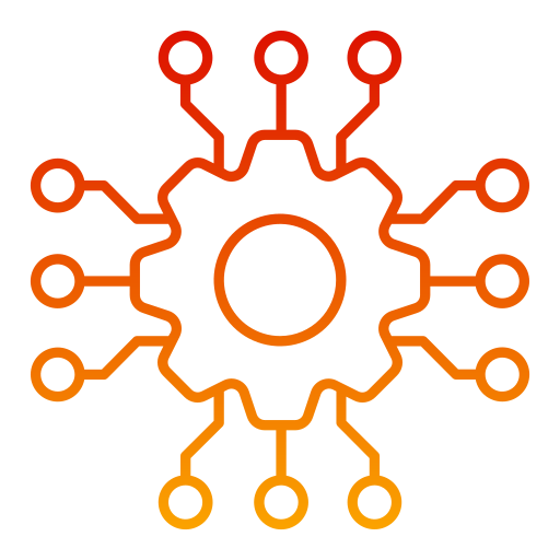 microservices Generic gradient outline Icône