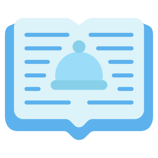 Recipe book Generic Blue icon