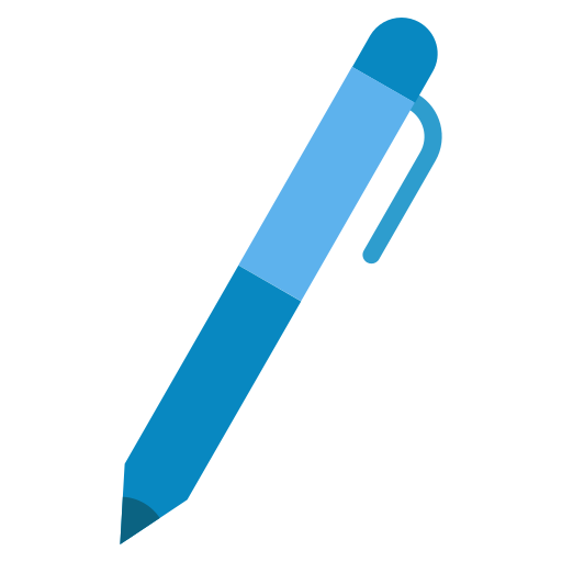 caneta Generic Blue Ícone