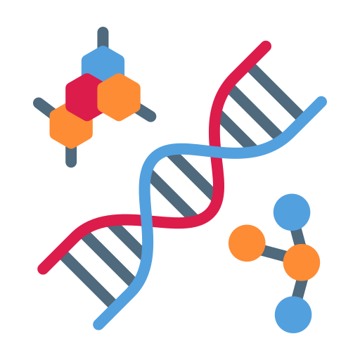 ДНК Generic color fill иконка
