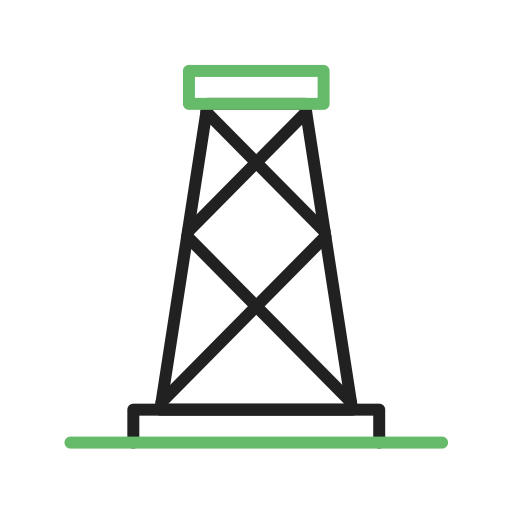 torre elettrica Generic color outline icona