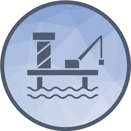 plate-forme pétrolière Generic color lineal-color Icône