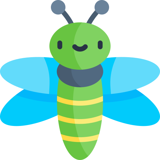 Dragonfly Kawaii Flat icon