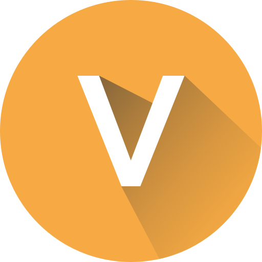 文字 v Generic gradient fill icon