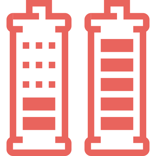 batteria Generic color fill icona