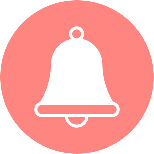 campanella della scuola Generic color fill icona