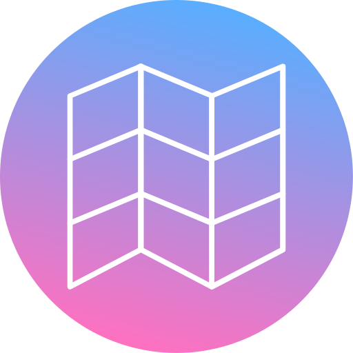 mapa Generic gradient fill icono