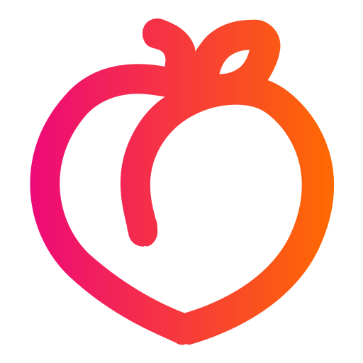Peach Generic gradient outline icon