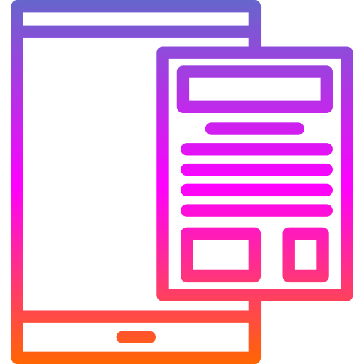 mobile Generic gradient outline Icône