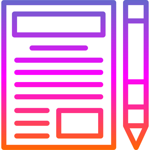 블로거 Generic gradient outline icon