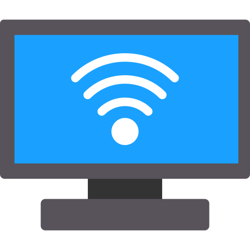 sygnał wi-fi Generic color fill ikona