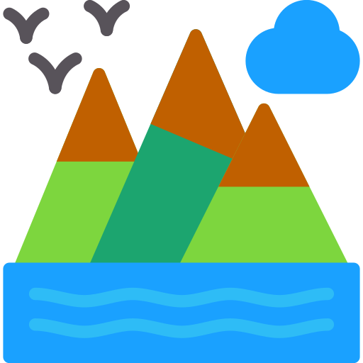 Mountains Generic color fill icon