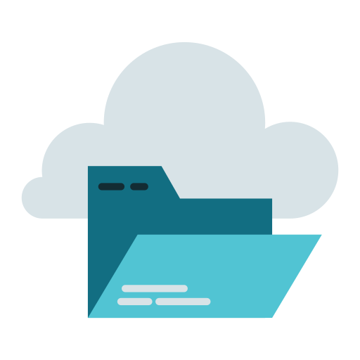 Cloud Folder Generic color fill icon