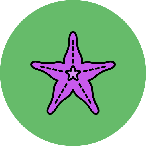 estrela do mar Generic Outline Color Ícone