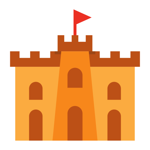 Замок из песка Generic Flat иконка