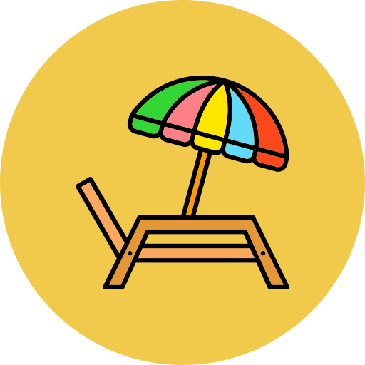 ラウンジャー Generic Outline Color icon