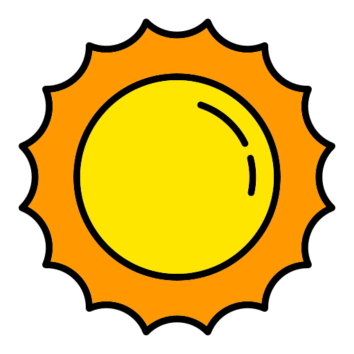 sonne Generic Outline Color icon