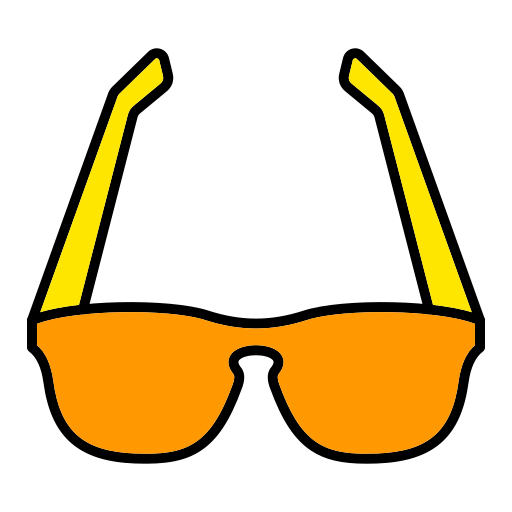 occhiali da sole Generic Outline Color icona