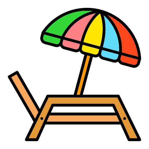 Lounger Generic Outline Color icon