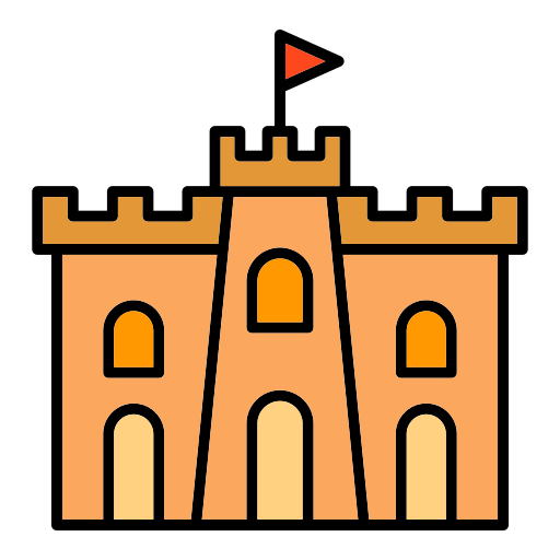 Замок из песка Generic Outline Color иконка