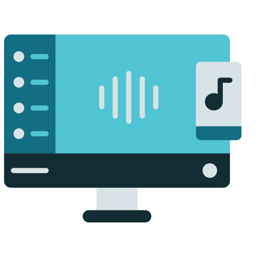Sound waves Generic color fill icon