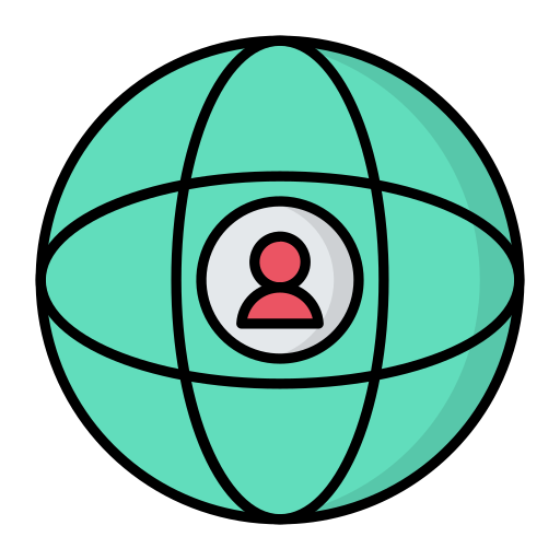グローバルネットワーク Generic color lineal-color icon