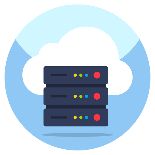 Cloud server Generic color fill icon