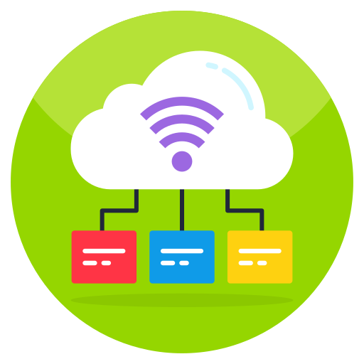 Cloud connection Generic color fill icon