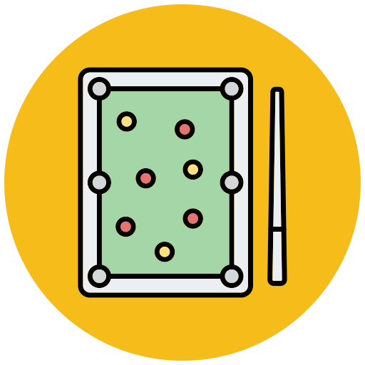 Billiard Generic color lineal-color icon