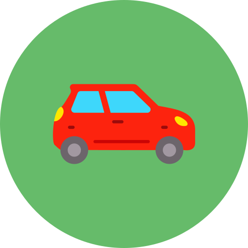 Car Generic color fill icon