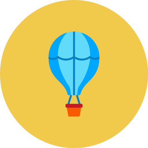 Hot air balloon Generic color fill icon