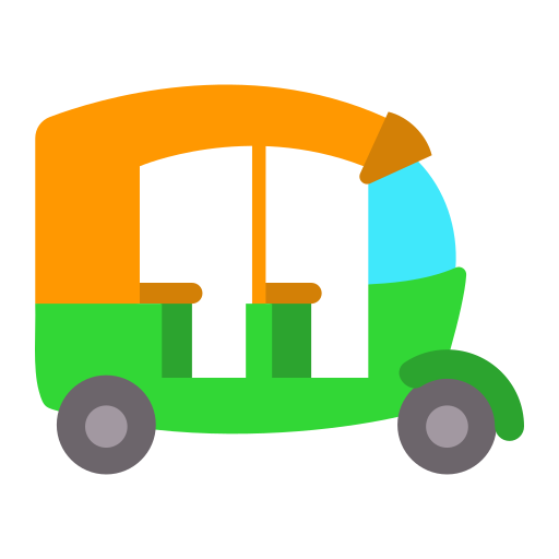 Rickshaw Generic color fill icon