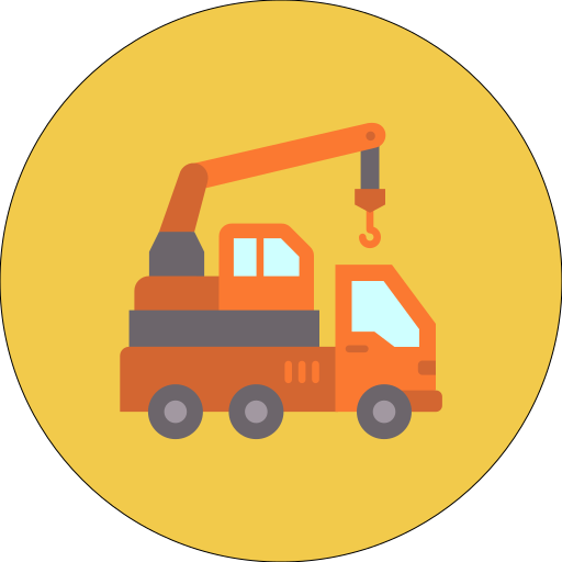 Crane truck Generic color fill icon