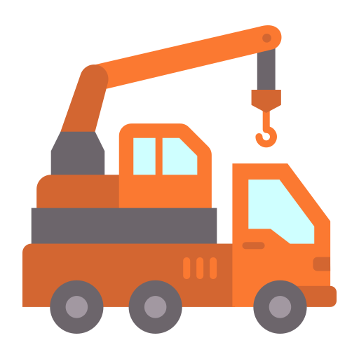 Crane truck Generic color fill icon