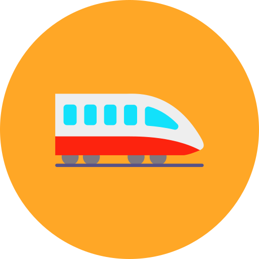 train Generic color fill icon