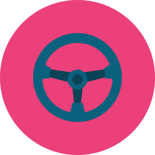 Steering Wheel Generic color fill icon