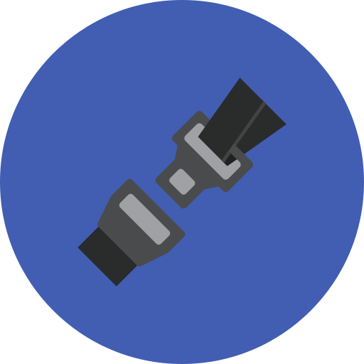 Seat belt Generic color fill icon