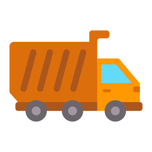 Dump Truck Generic color fill icon
