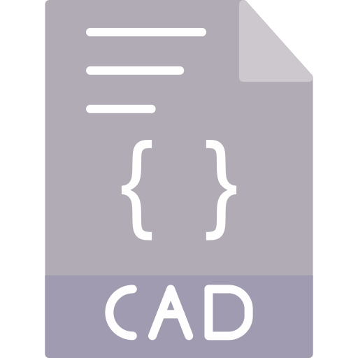 CAD file format Generic color fill icon