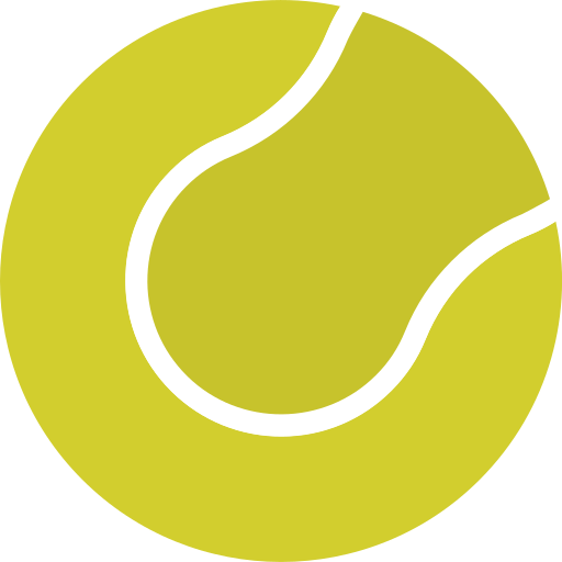 pelota de tenis Generic Flat icono