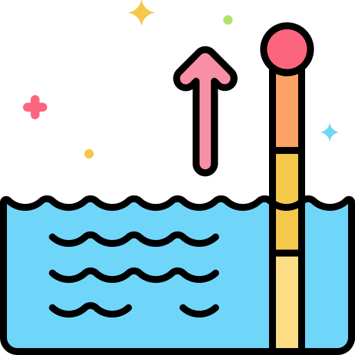 Sea level Generic color lineal-color icon