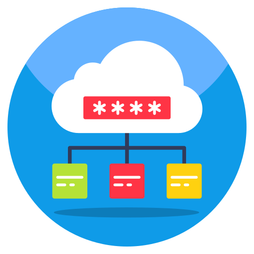 Cloud password Generic color fill icon