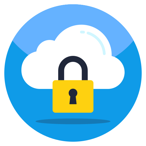 Cloud lock Generic color fill icon