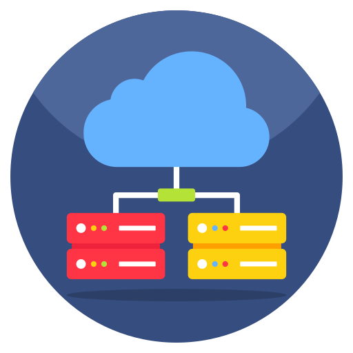 Cloud hosting Generic color fill icon